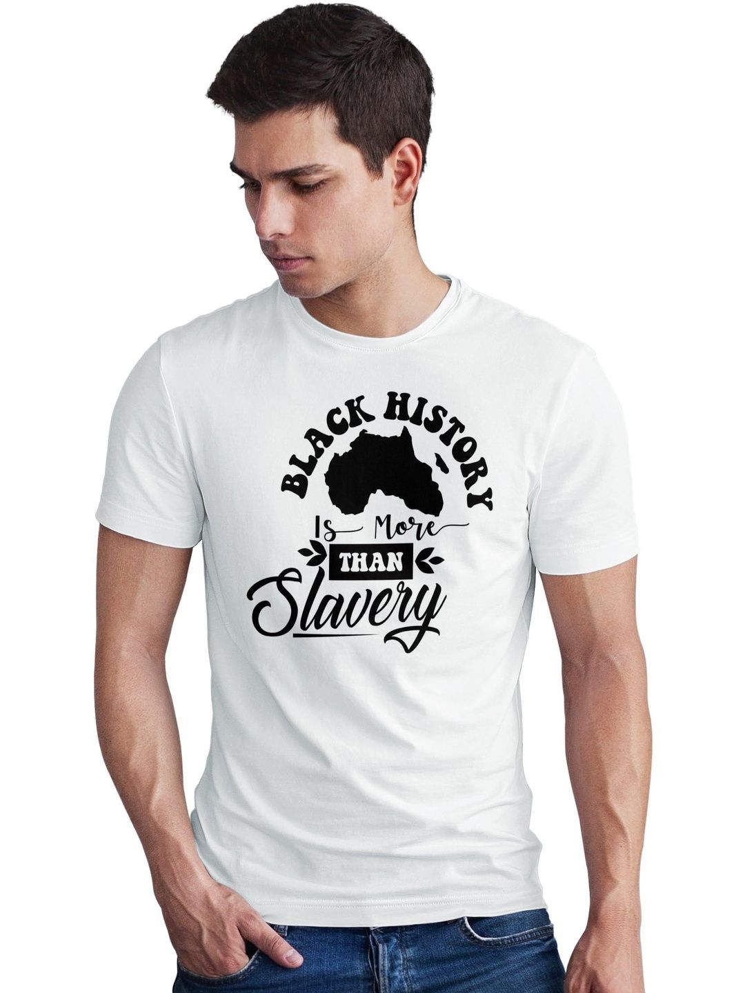 Seekbuylove Men Typography Printed Bio Finish Cotton T-shirt