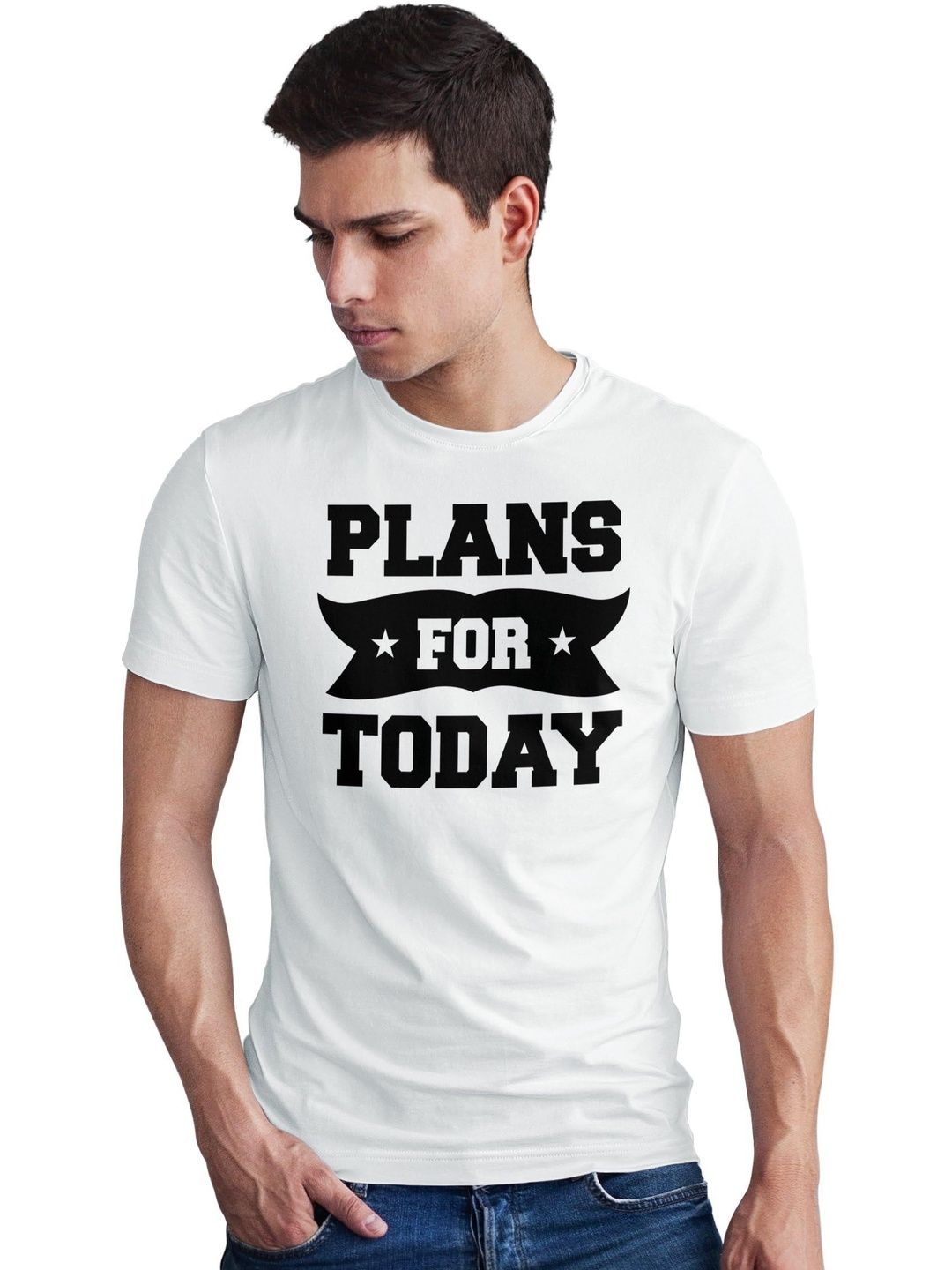 Seekbuylove Men Typography Printed Bio Finish T-shirt