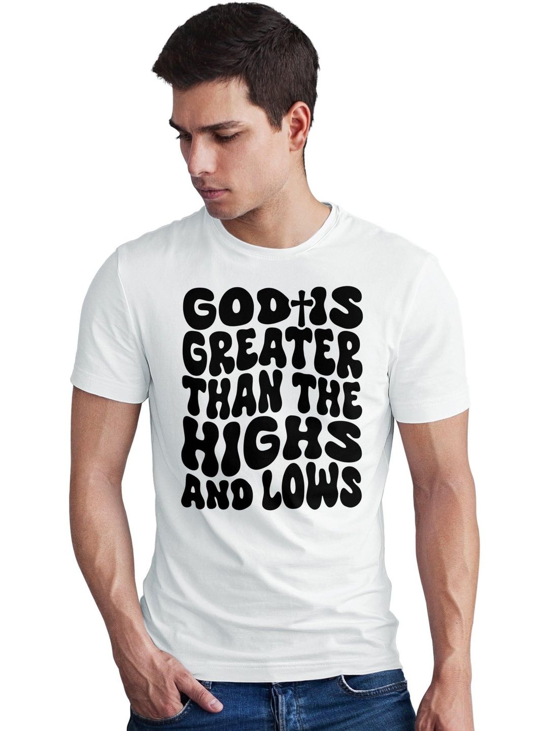 Seekbuylove Men Typography Printed Bio Finish T-shirt