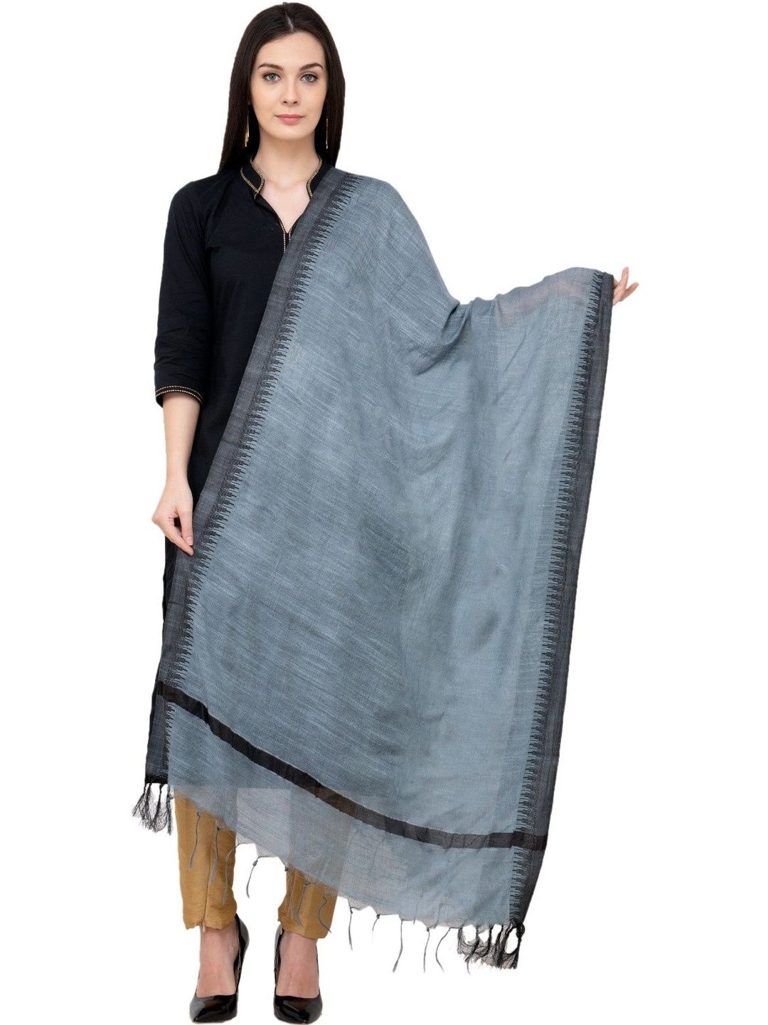 A R SILK Woven Design Dupatta