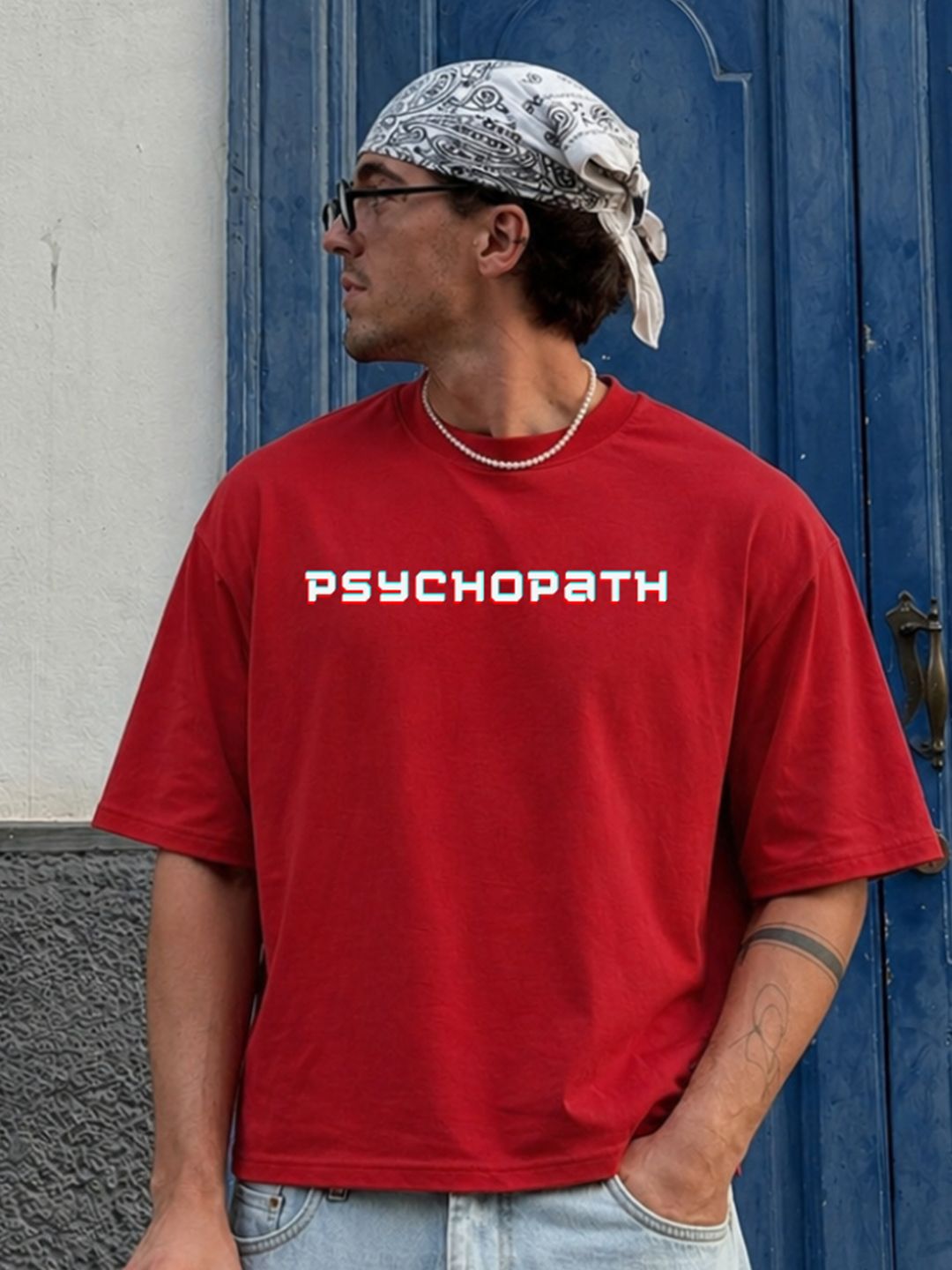 THE NOX Men Typography Printed Bio Finish T-shirt