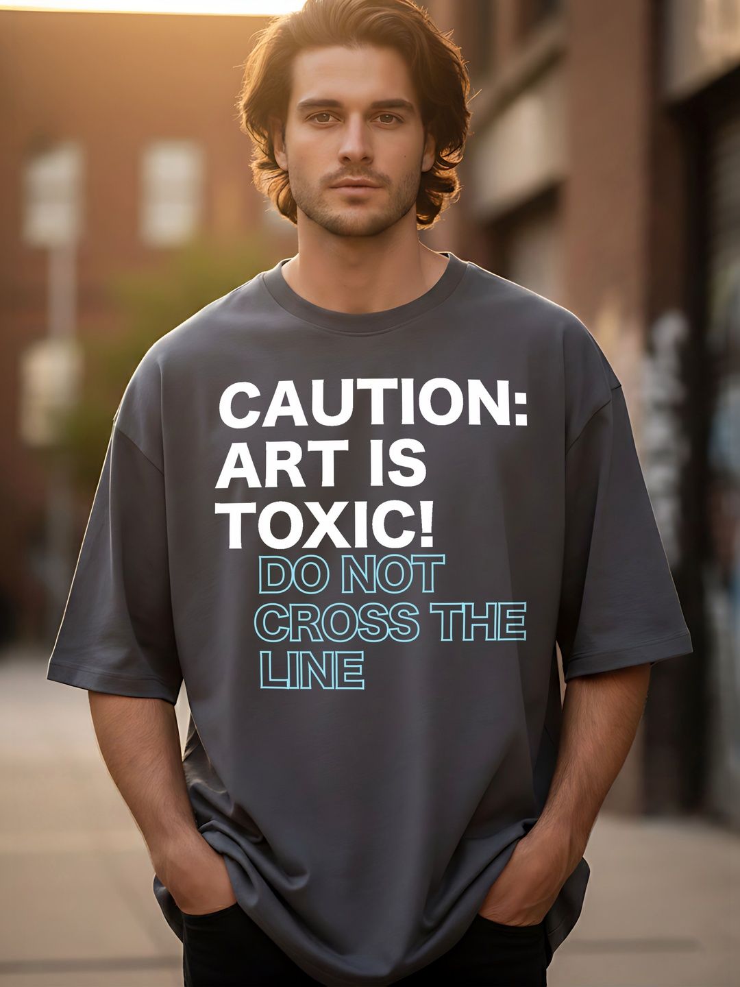 Kook N Keech Men Printed Drop-Shoulder Sleeves T-shirt
