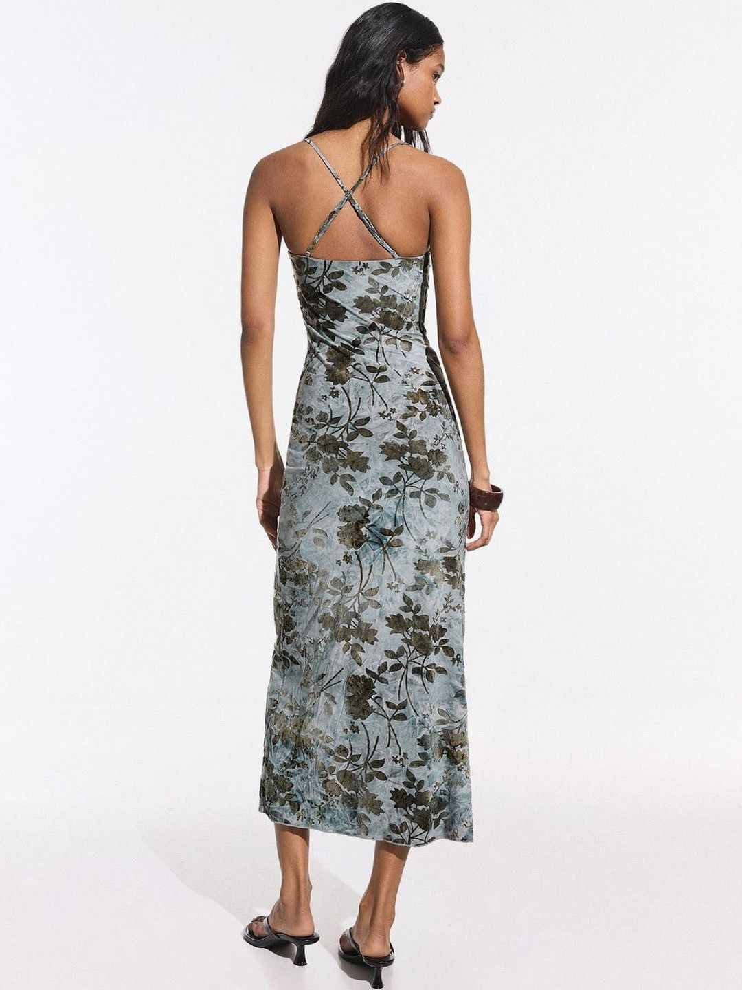 Printed Midi Dress