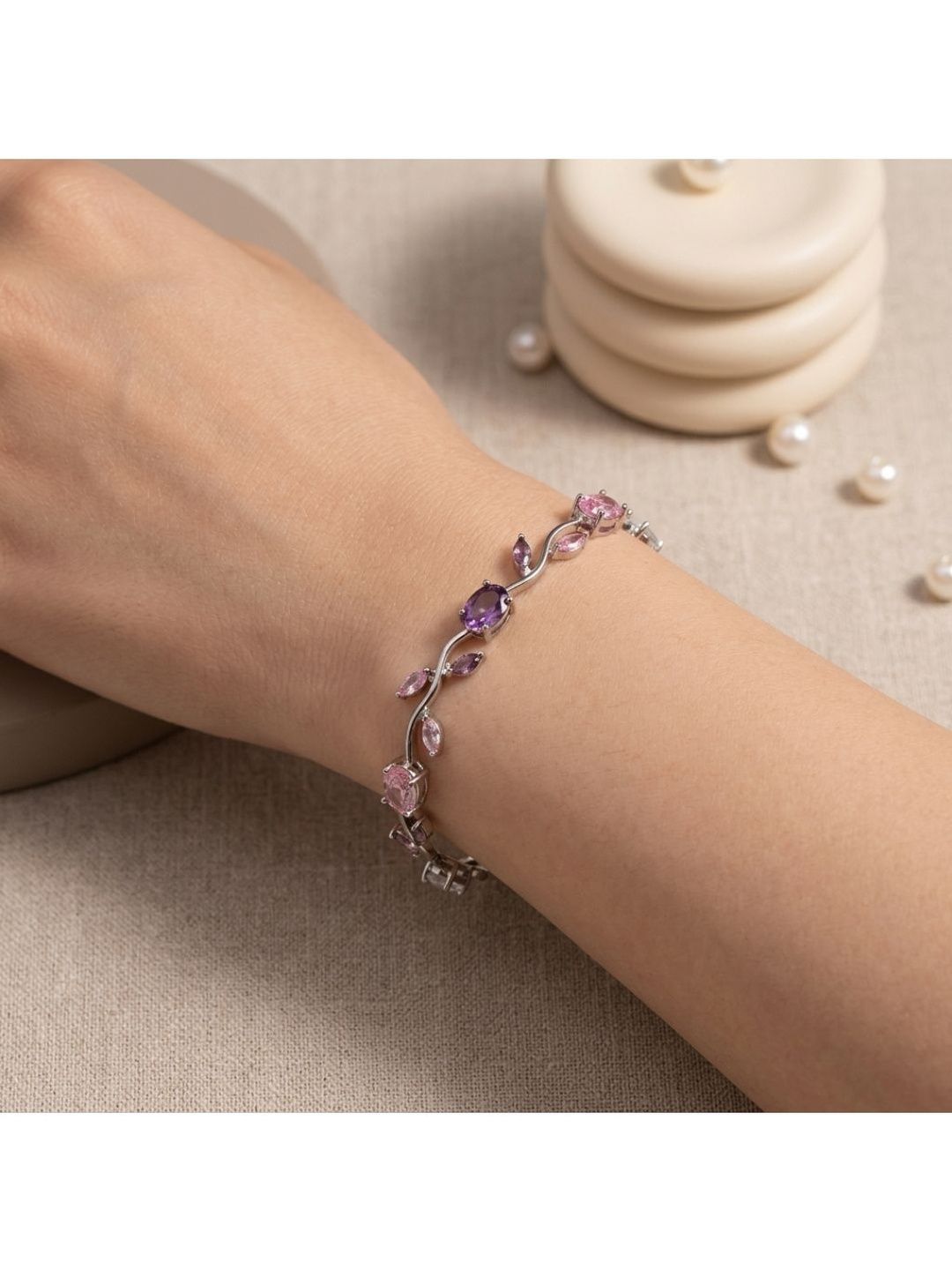 SALTY SALTY Women Silver-Plated Link Bracelet