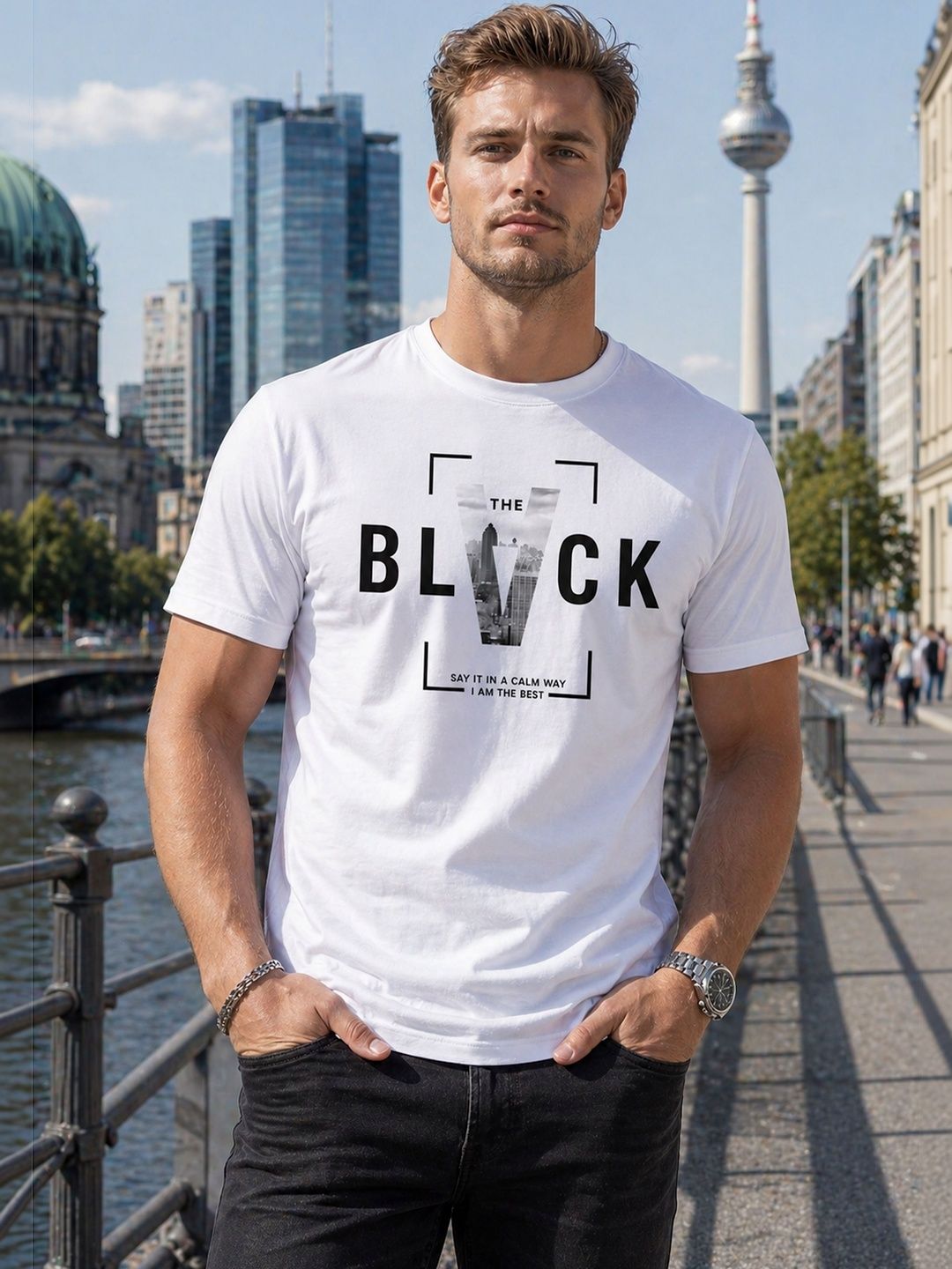 THE BEETEL HOUSE Men Typography Printed T-shirt