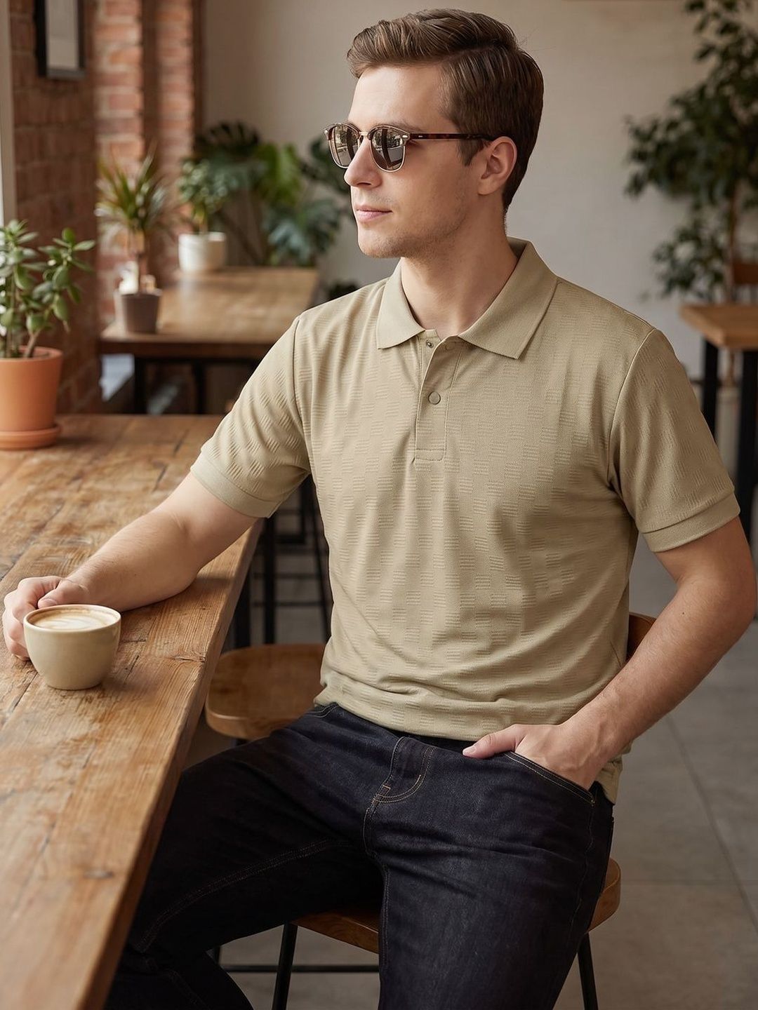 Kook N Keech Men Polo Collar T-shirt