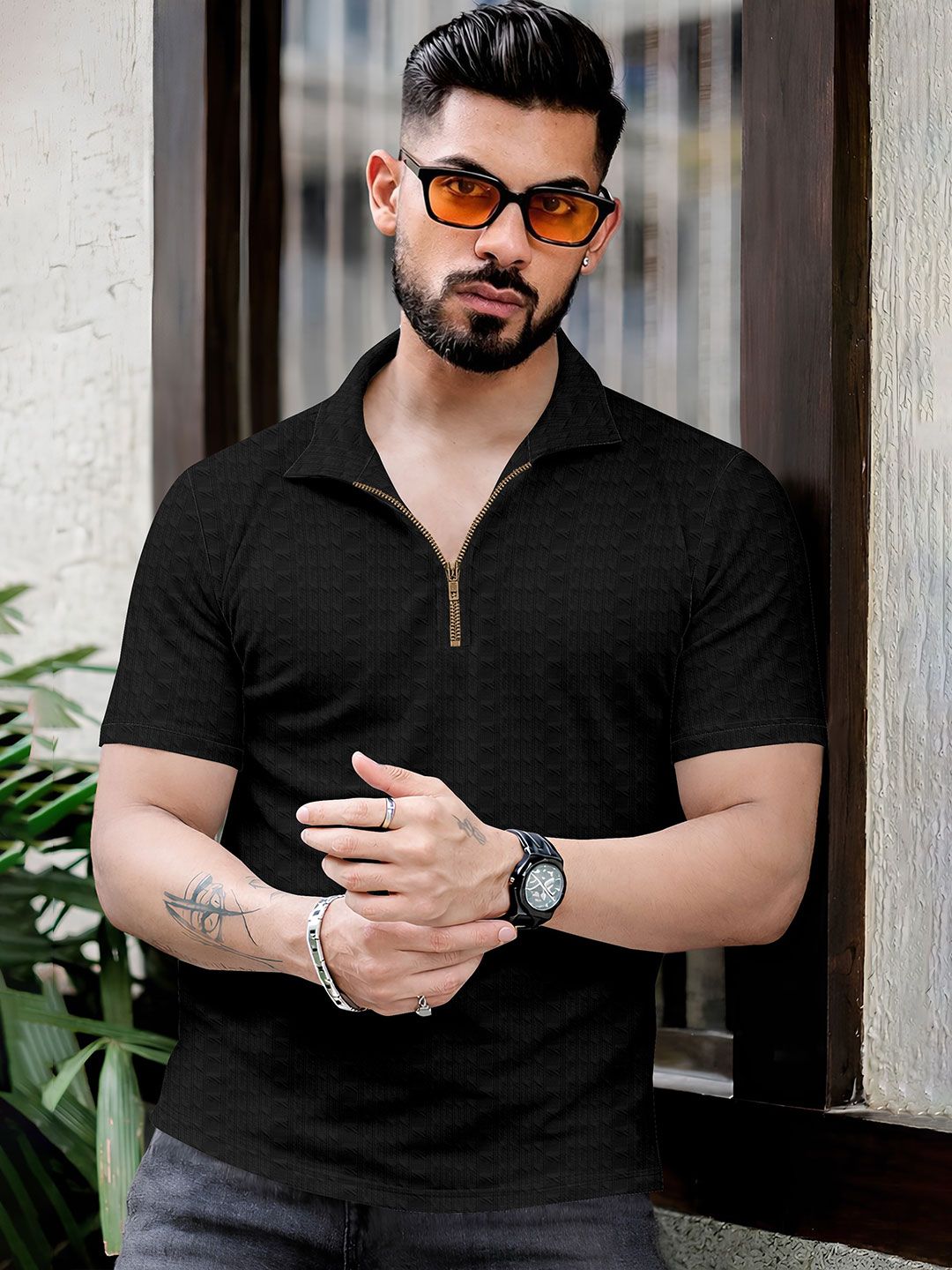 Moda Rapido Men Polo Collar T-shirt