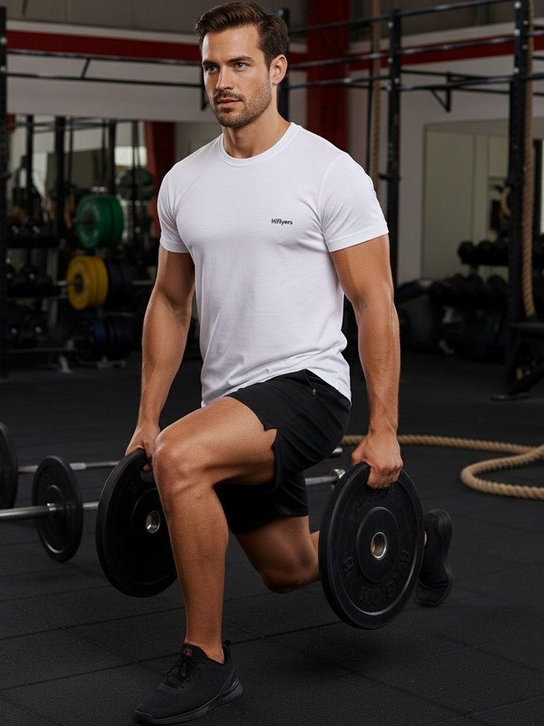 HiFlyers Men Brand Logo T-shirt