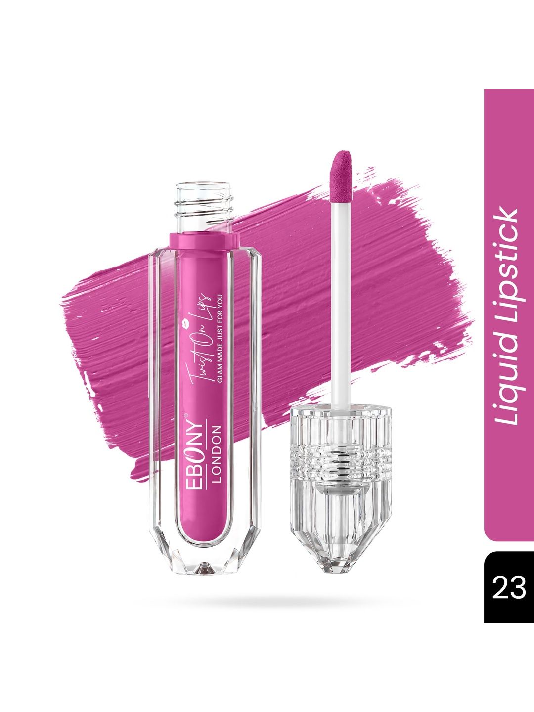 EBONY LONDON Twist On Lips Non Transfer Matte Liquid Lipstick - 5 ml - Shade - 23
