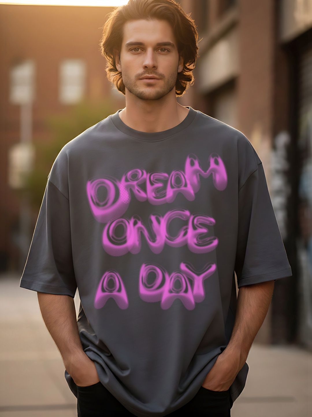 Kook N Keech Men Typography Printed Drop-Shoulder Sleeves T-shirt