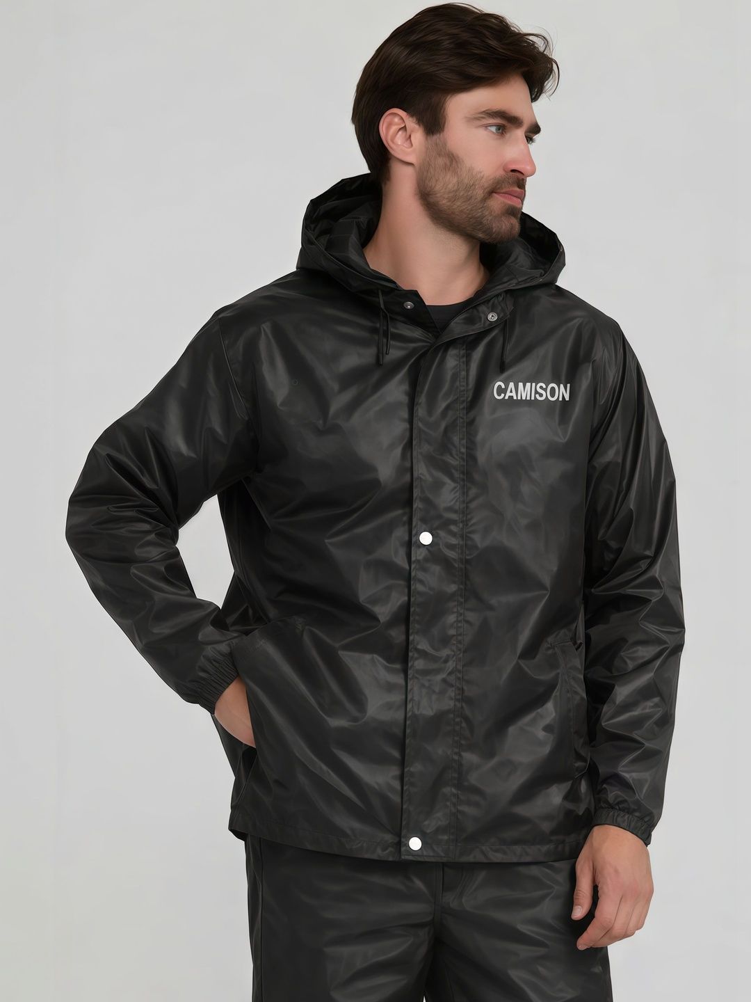 CAMISON Waterproof Hooded Rain Jacket
