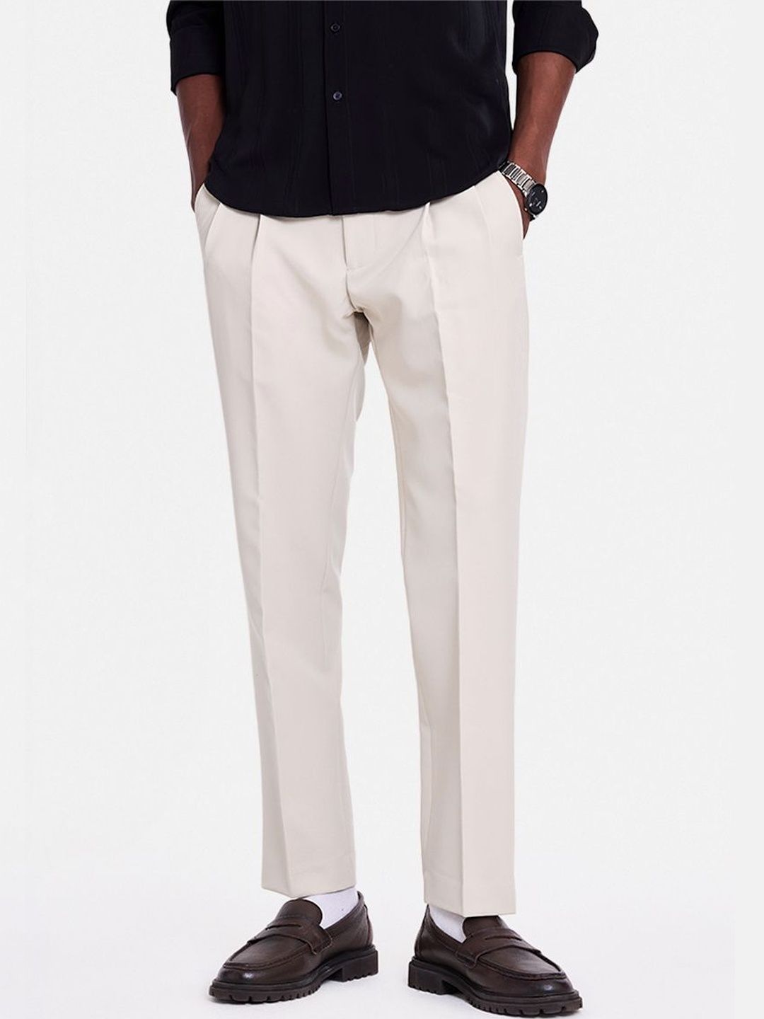 Snitch Men Tapered Fit Trousers