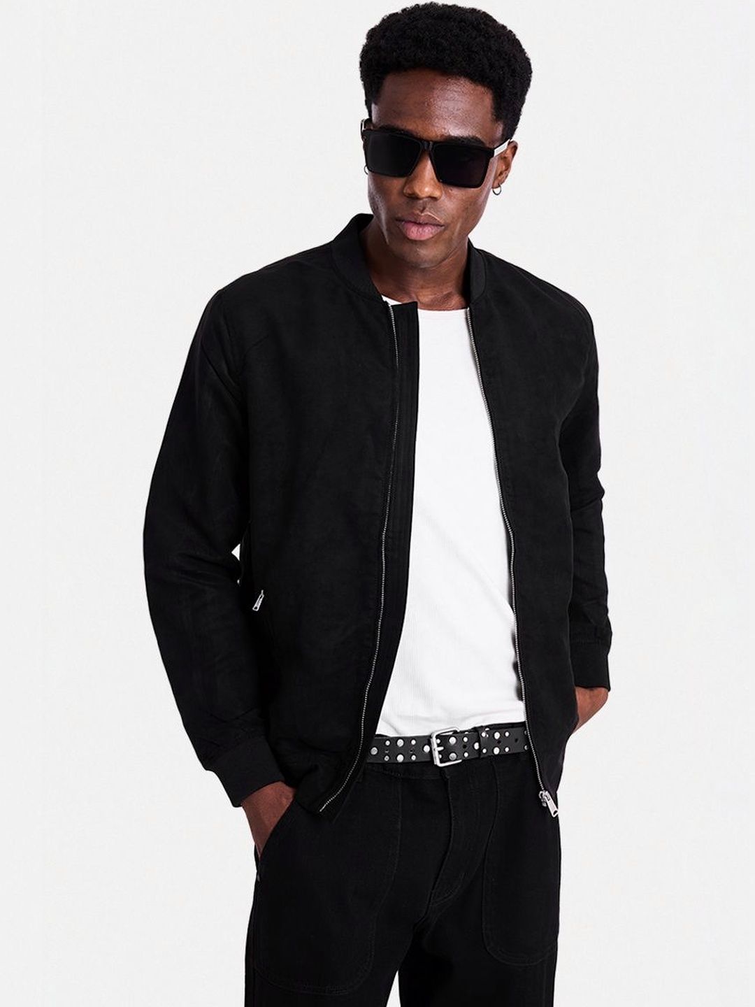 Snitch Men Lightweight Crop Open Front Jacket