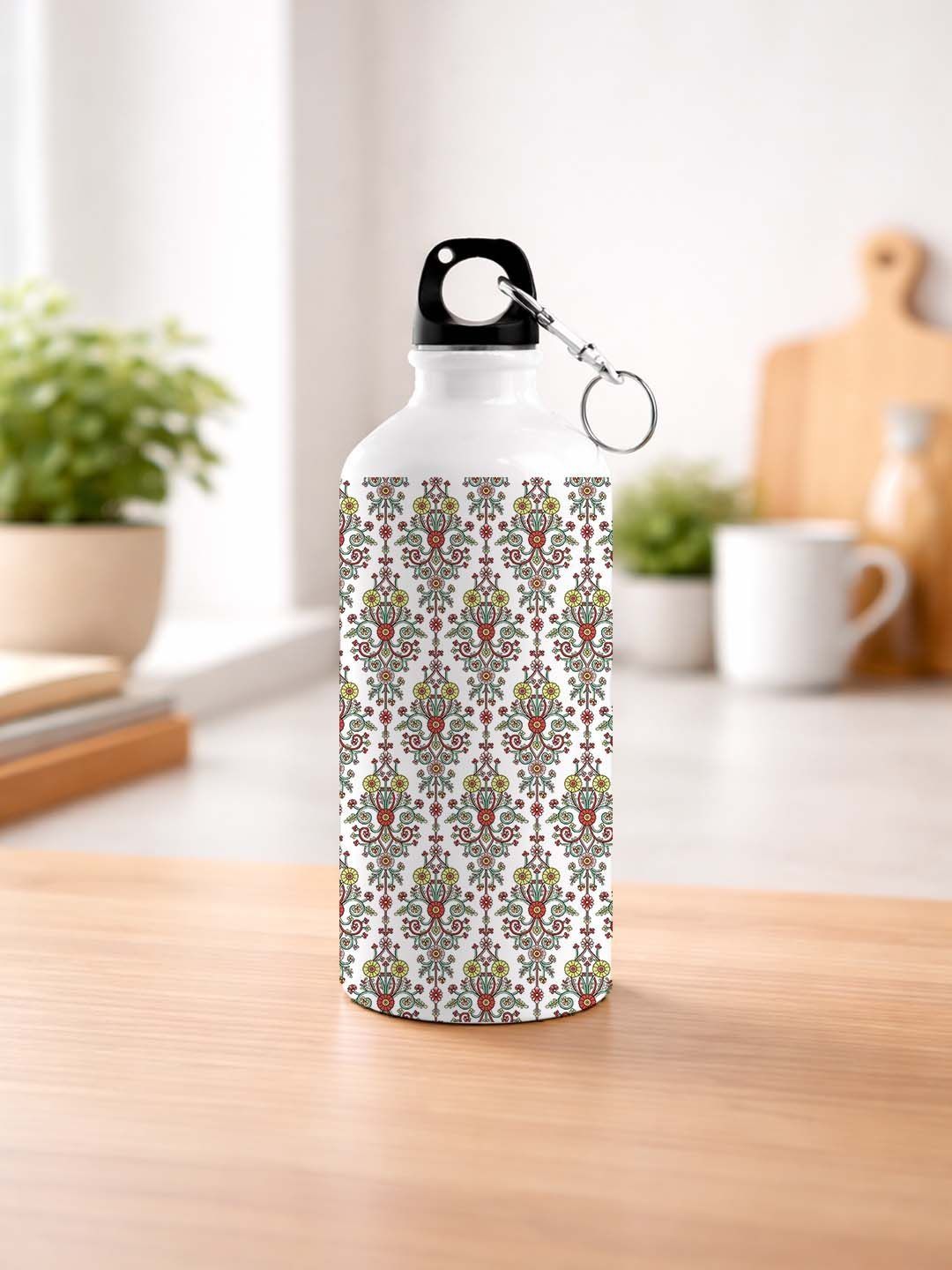 Giftii Red Single Aluminium Abstract Water Bottle