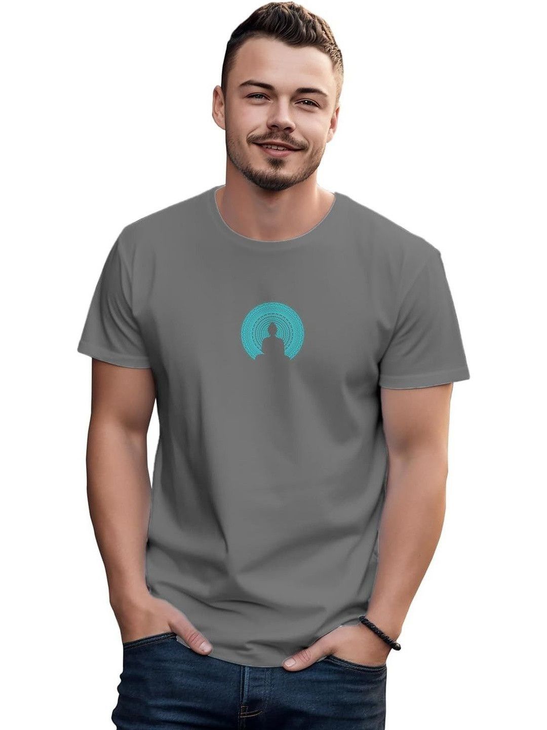 Sanaatani Men Graphic Printed Cotton T-shirt