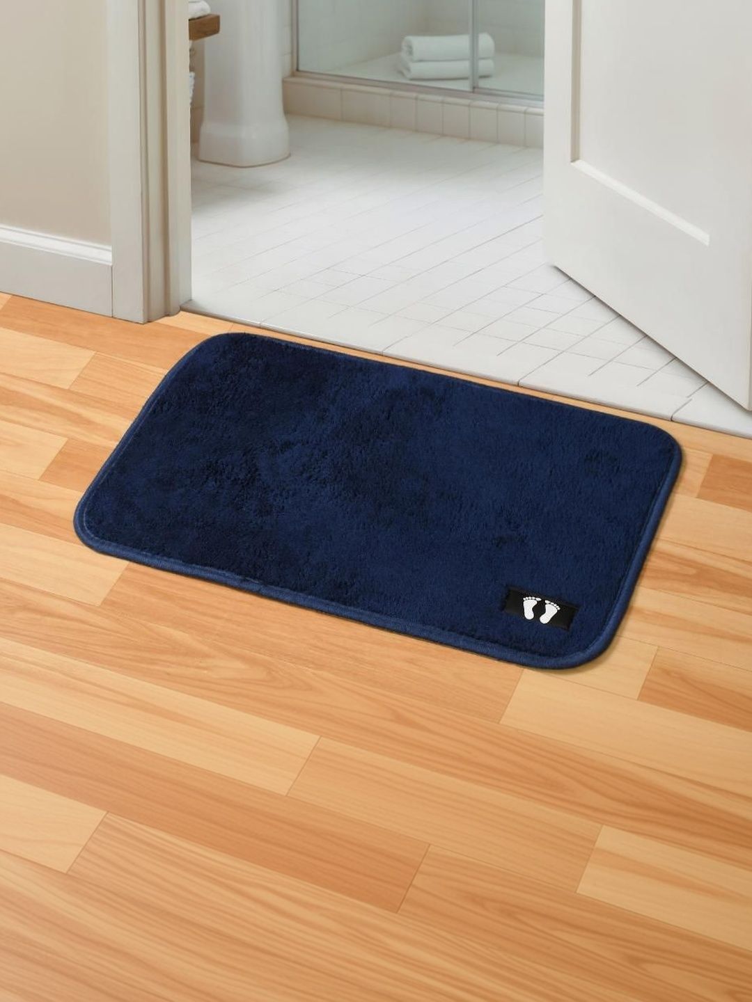 FINE TEX WORLD FINE TEX WORLD Navy-Blue Anti-Skid Doormats