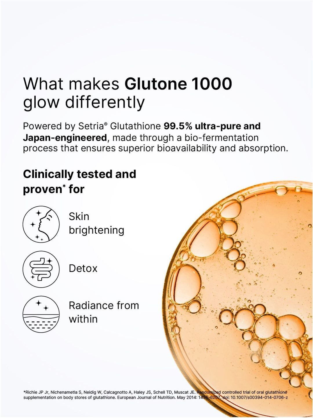 Buy GLUTONE 1000 Setria L-Glutathione Effervescent Tablets - 40Mg - 15  Tablets - Skin Supplements for Unisex 33298516