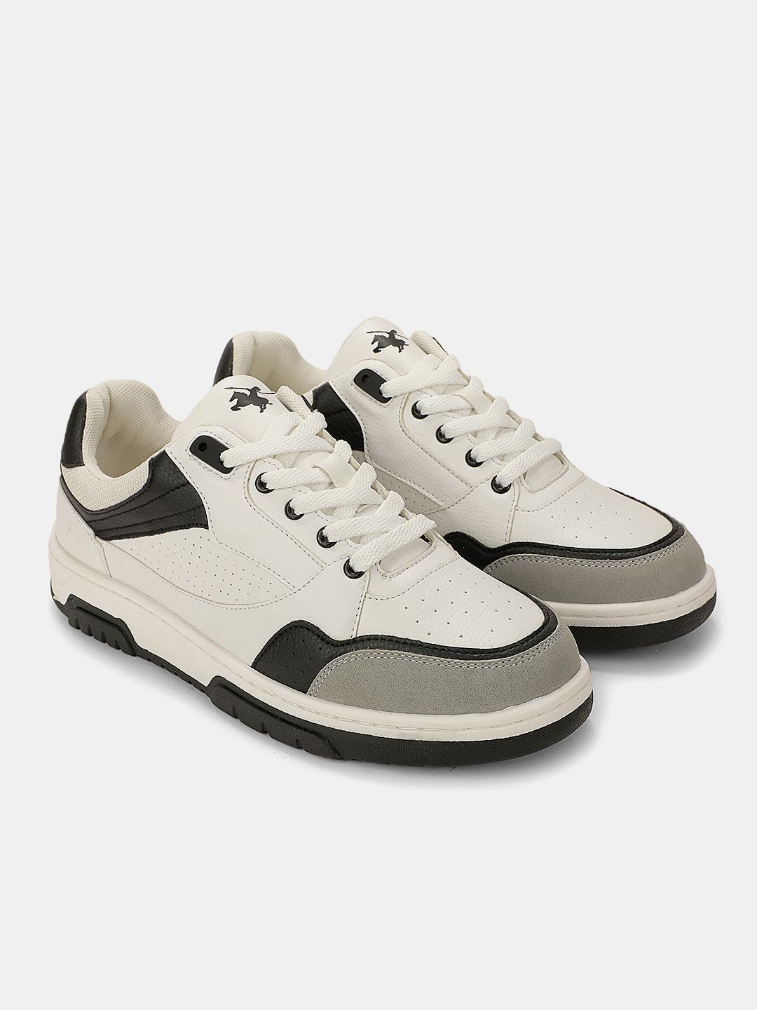 Cantabil Men Colourblocked PU Sneakers