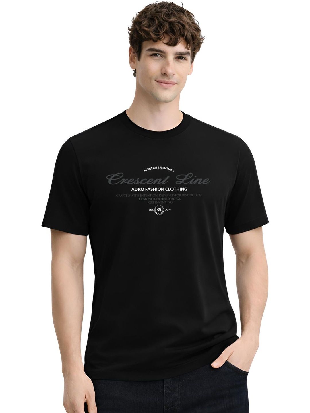 ADRO Men Typography Printed T-shirt