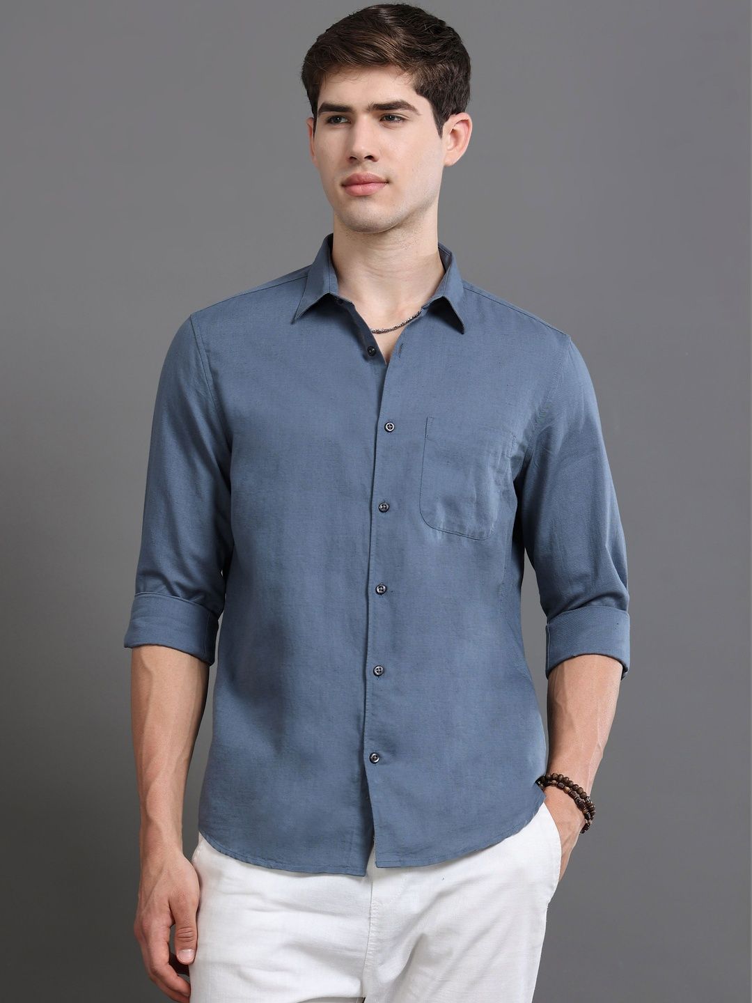 British Club Men Smart Slim Fit Casual Shirt