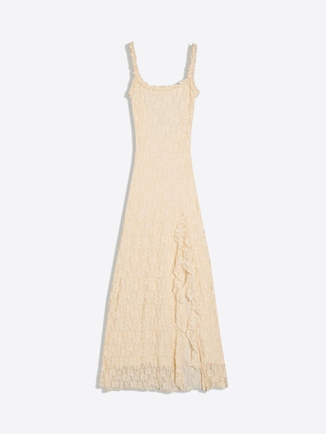 Ruffled Sheath Maxi Dress