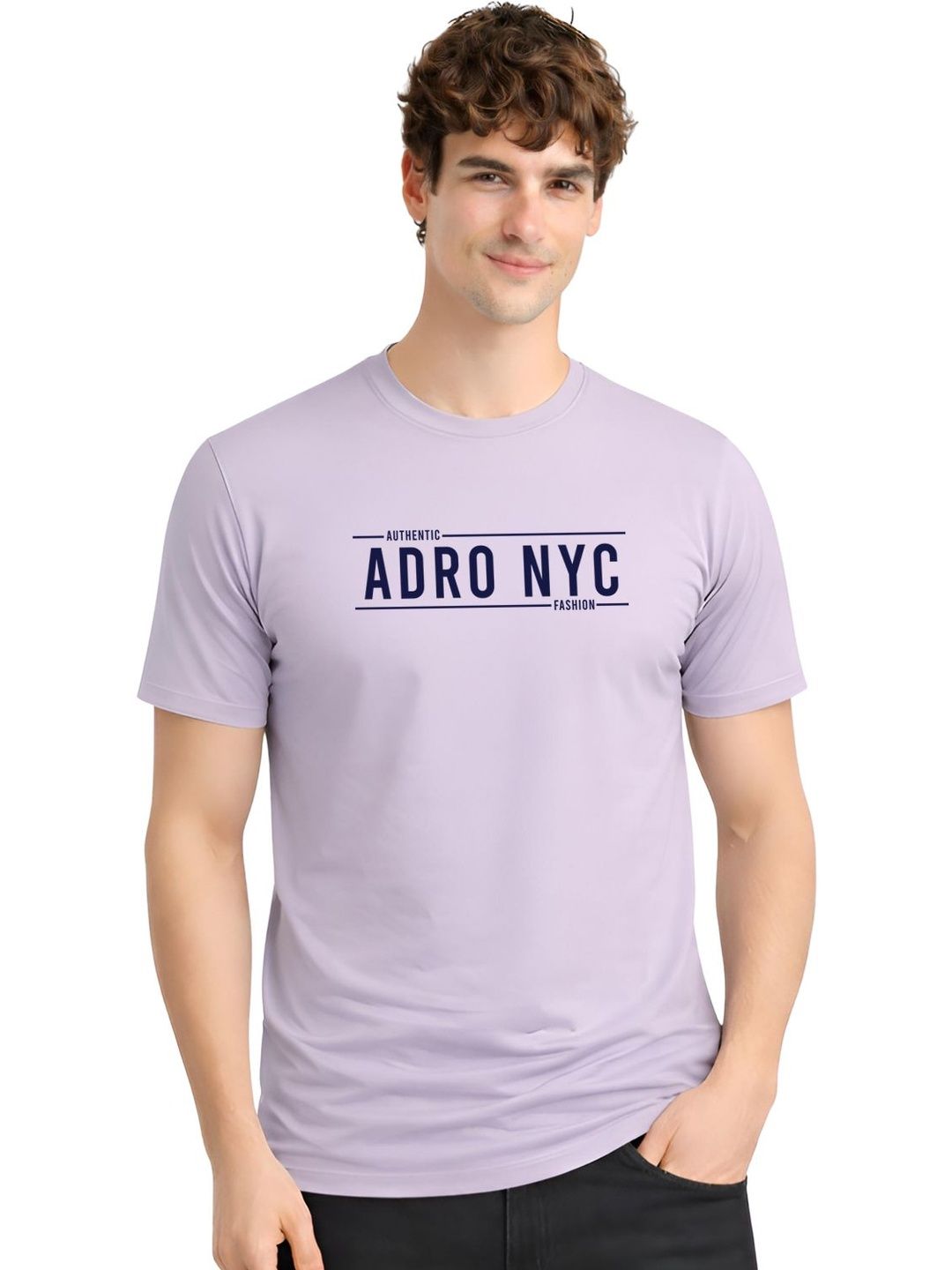 ADRO Men Typography Printed T-shirt