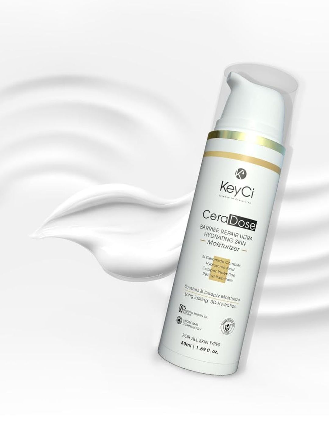 KeyCi CeraDose Barrier Repair Ultra Hydrating Skin Moisturizer - 50 ml