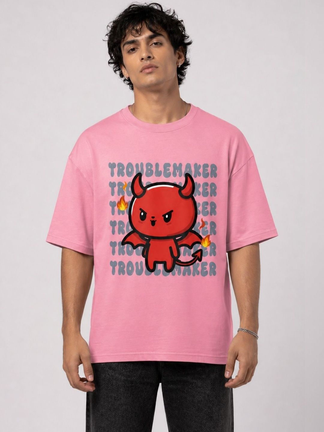 CAPTCHA Men Printed Drop-Shoulder Sleeves T-shirt
