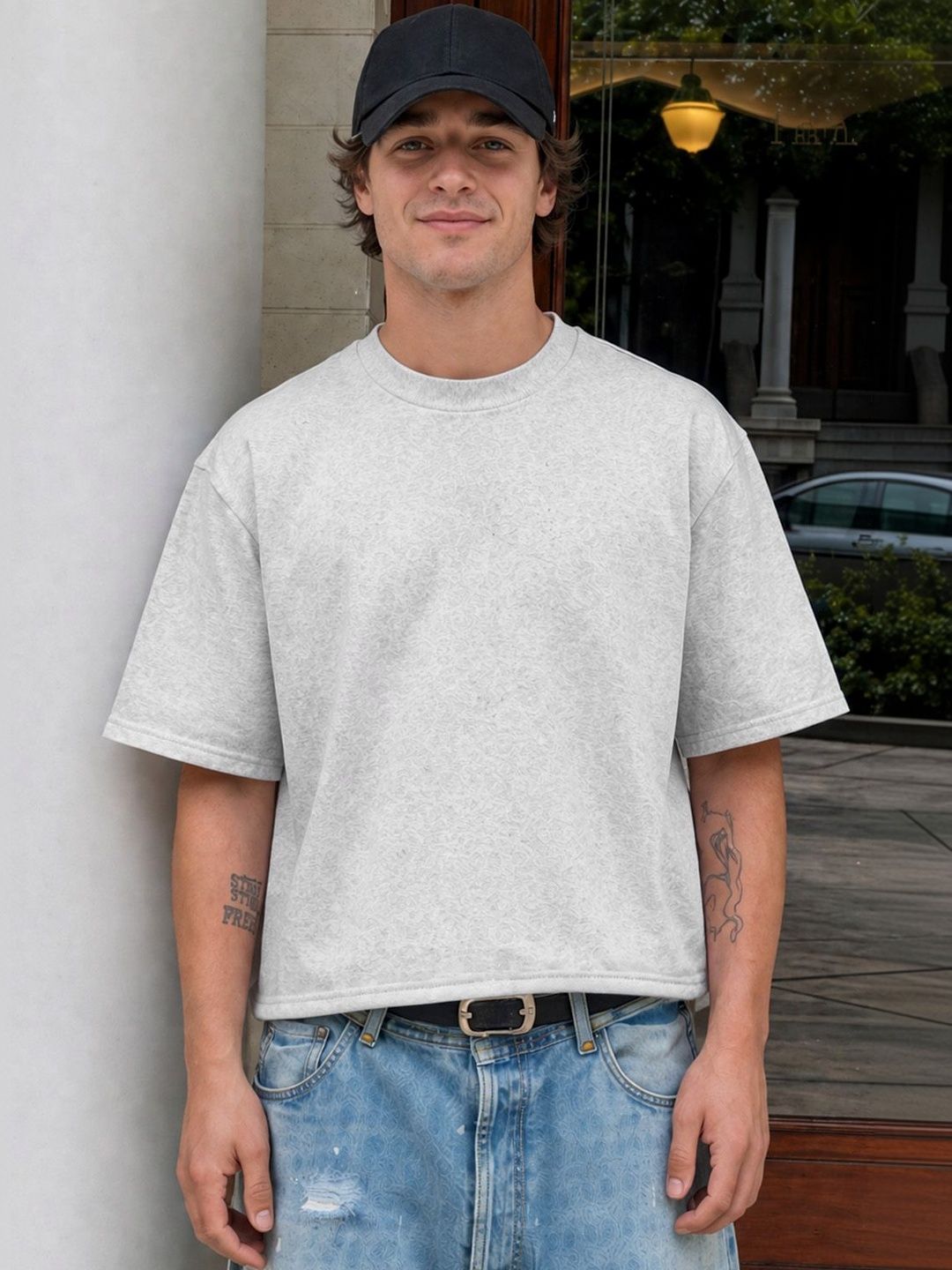 Moda Rapido Men Typography Printed Boxy T-shirt