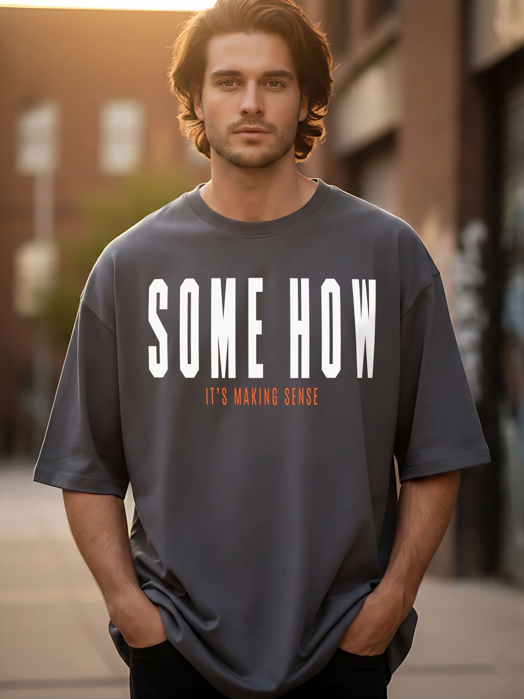 Kook N Keech Men Typography Printed Drop-Shoulder Sleeves T-shirt