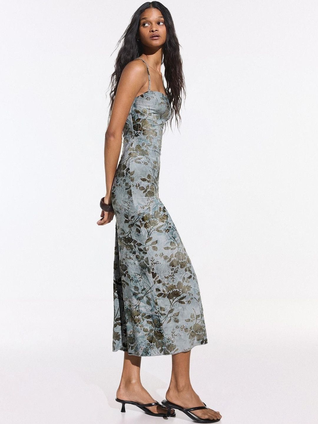 Printed Midi Dress