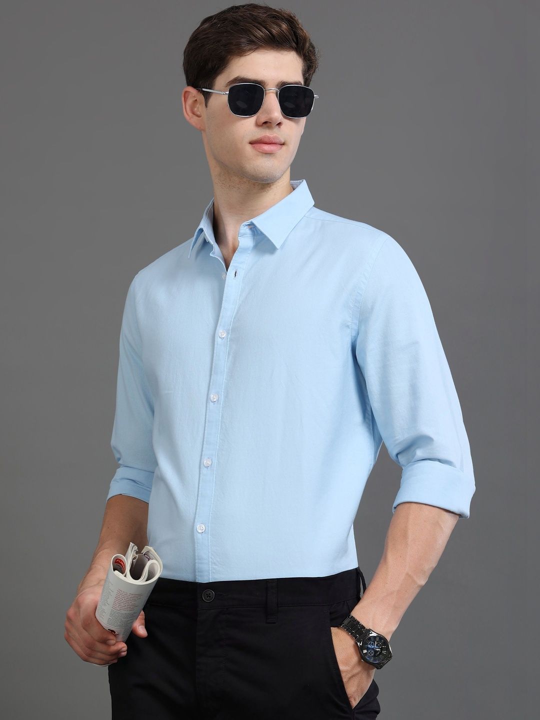 British Club Men Oxford Slim Fit Shirt