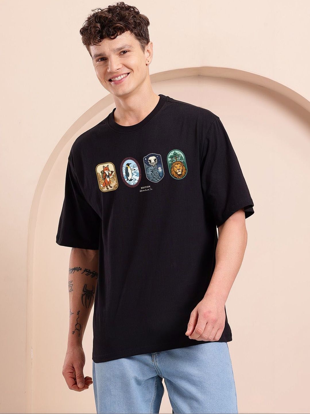 Kook N Keech Men Printed Pure Cotton Bio Finish T-shirt