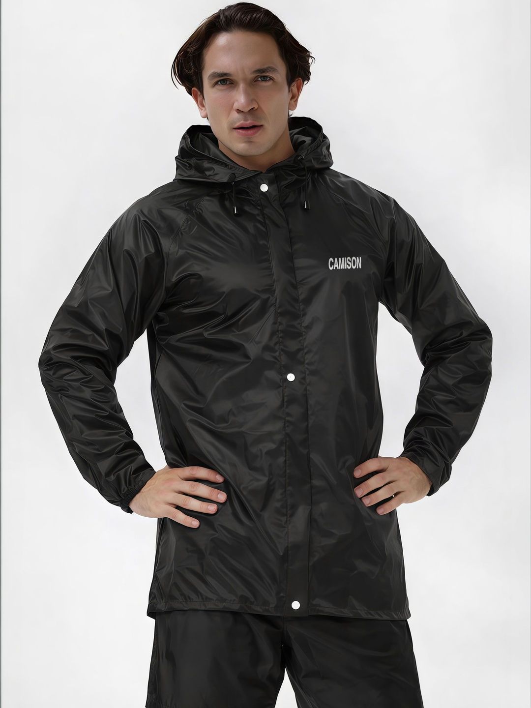CAMISON Waterproof Hooded Rain Jacket
