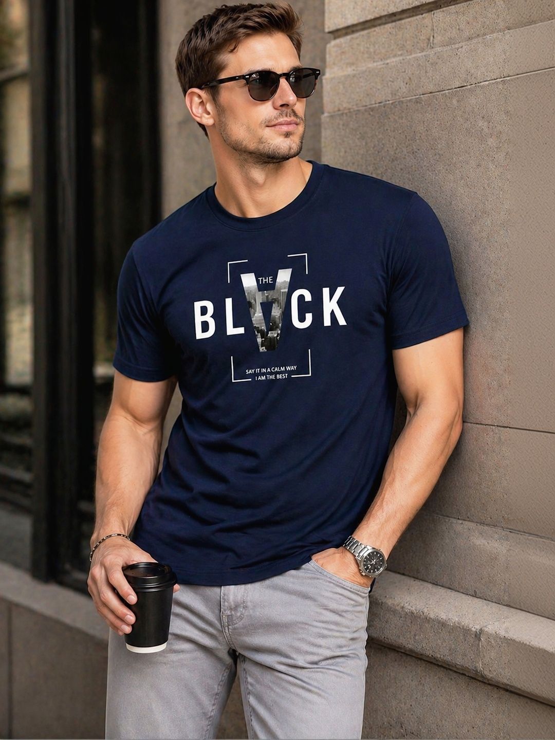 THE BEETEL HOUSE Men Typography Printed T-shirt