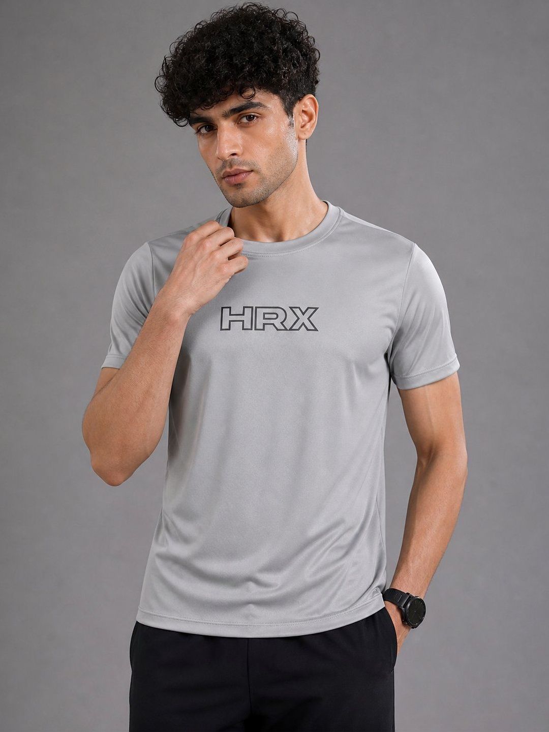 HRX by Hrithik Roshan Men Brand Logo Printed T-shirt
