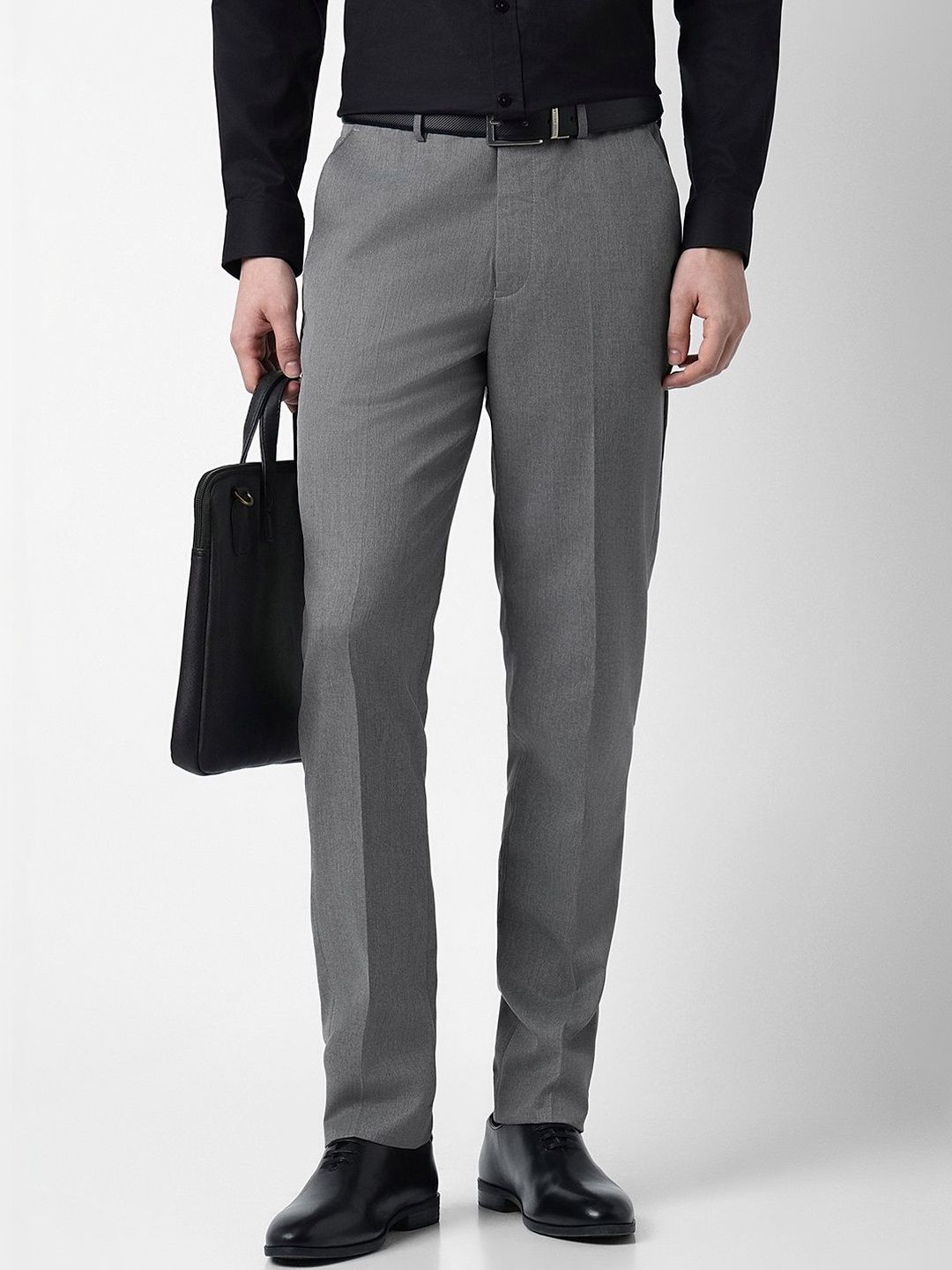Peter England Men Slim Fit Trousers