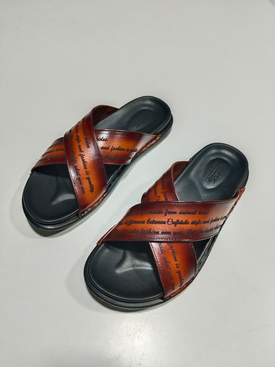 CRAFTAHOLIC Men Printed Slip-On