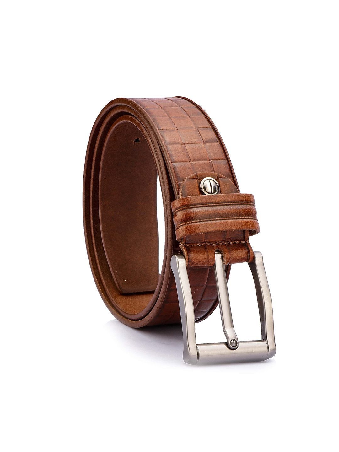 GIL Men Textured Leather Belt