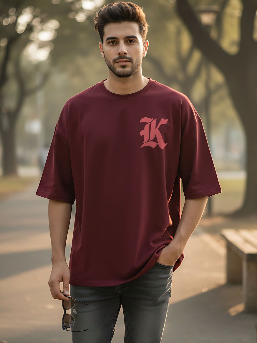 Kook N Keech Men Typography Printed Drop-Shoulder Sleeves T-shirt