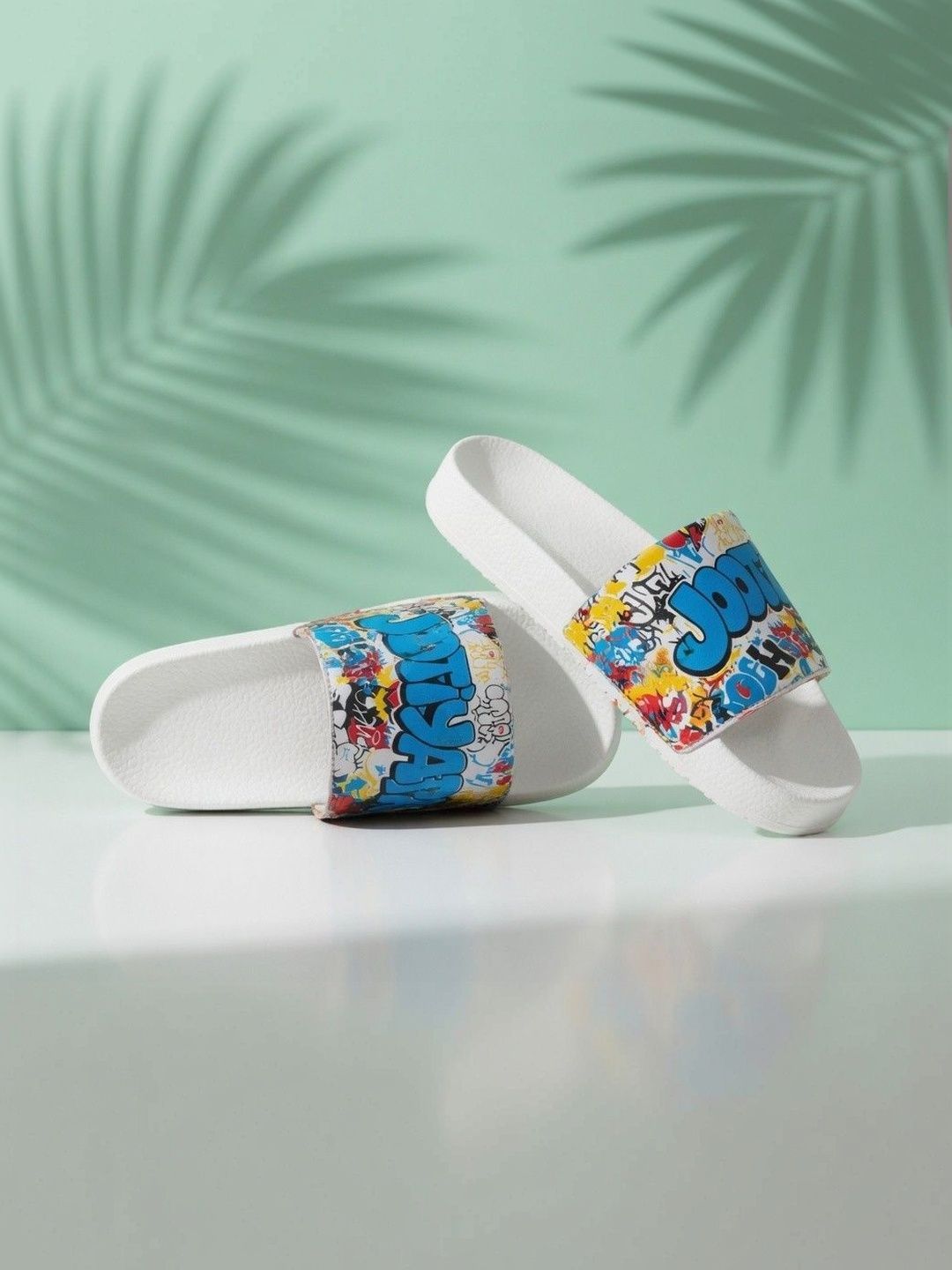 JOOTIYAPA Men Printed Sliders