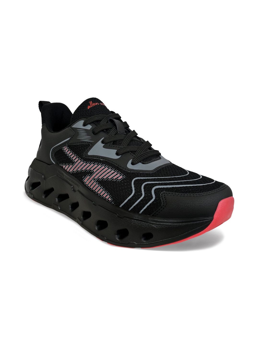 Allen Cooper Men Mesh Running Non-Marking Shoes