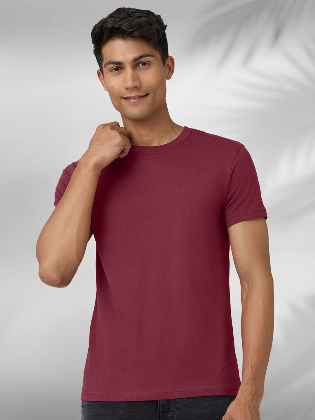 Buy XYXX Men Pace Intellieaze Solid Cotton Regular Fit T-shirt