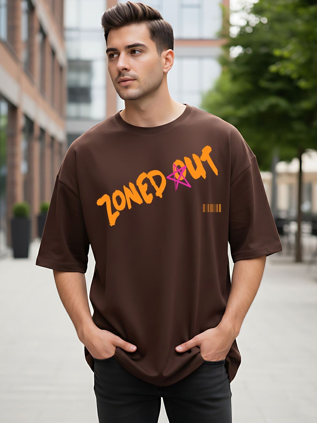 Kook N Keech Men Typography Printed Drop-Shoulder Sleeves T-shirt
