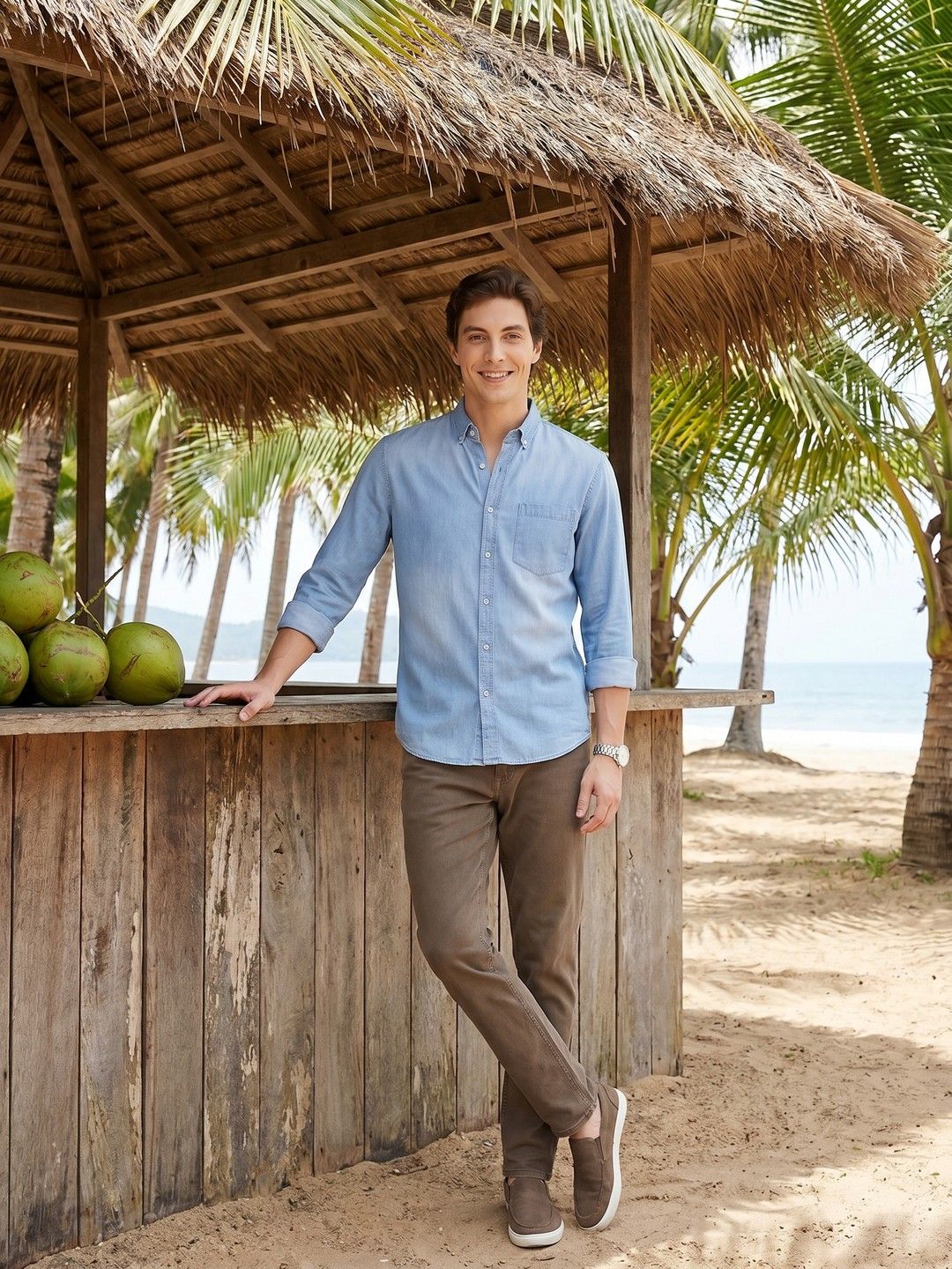 Mast & Harbour Washed Pure Cotton Casual Shirt
