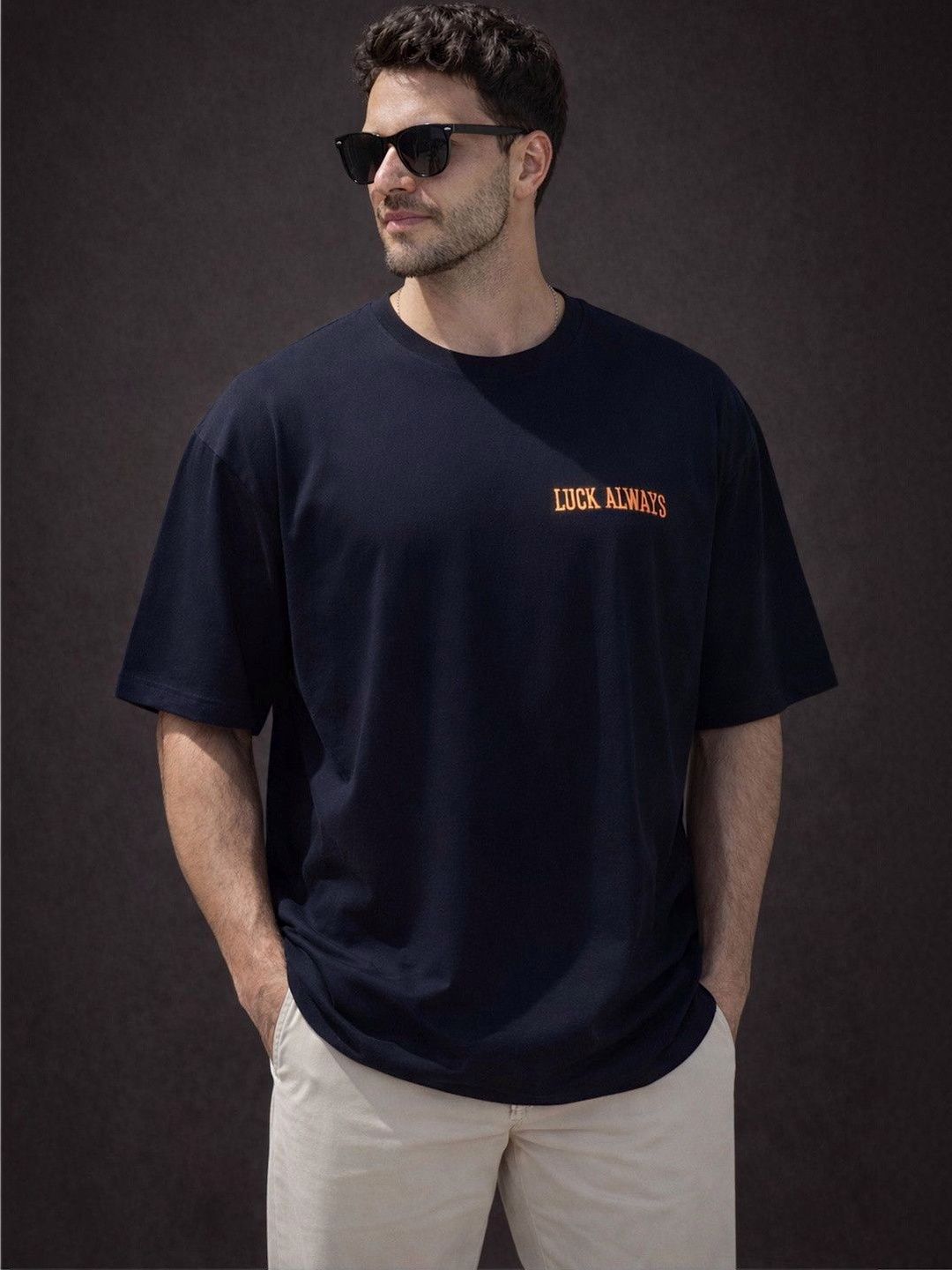 Mast & Harbour Men Typography Printed T-shirt