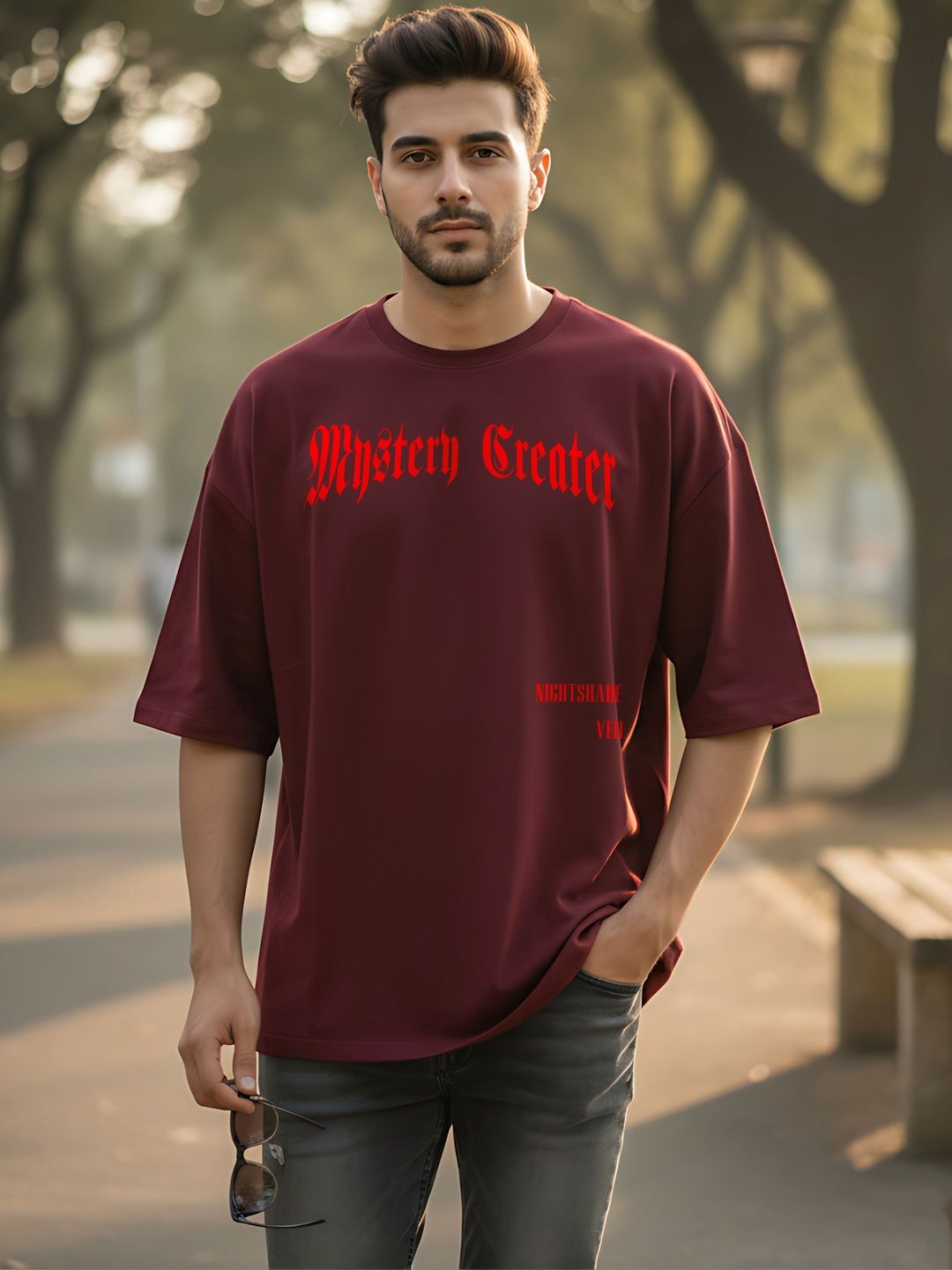 Kook N Keech Men Typography Printed Drop-Shoulder Sleeves T-shirt