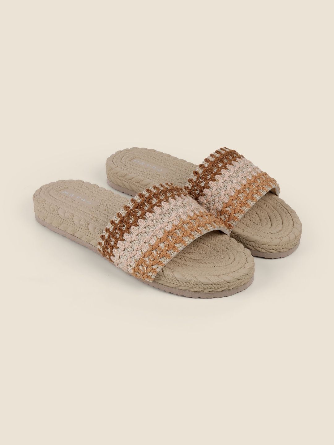Metro Women Woven Design Mules