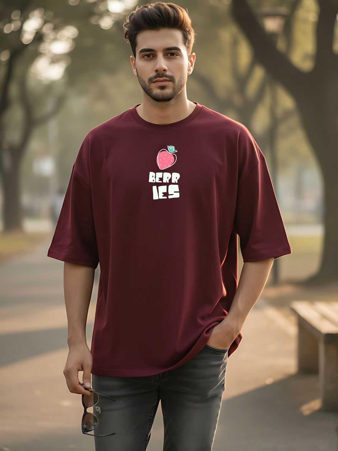 Kook N Keech Men Printed Drop-Shoulder Sleeves T-shirt