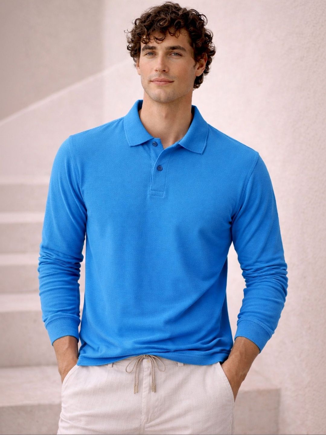 The Roadster Lifestyle Co Cotton Polo Collar T-Shirt